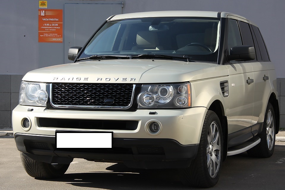 Стайлинговая решетка радиатора в стиле AUTOBIOGRAPHY 2010 м.г. для Range Rover Sport: серый/серебро